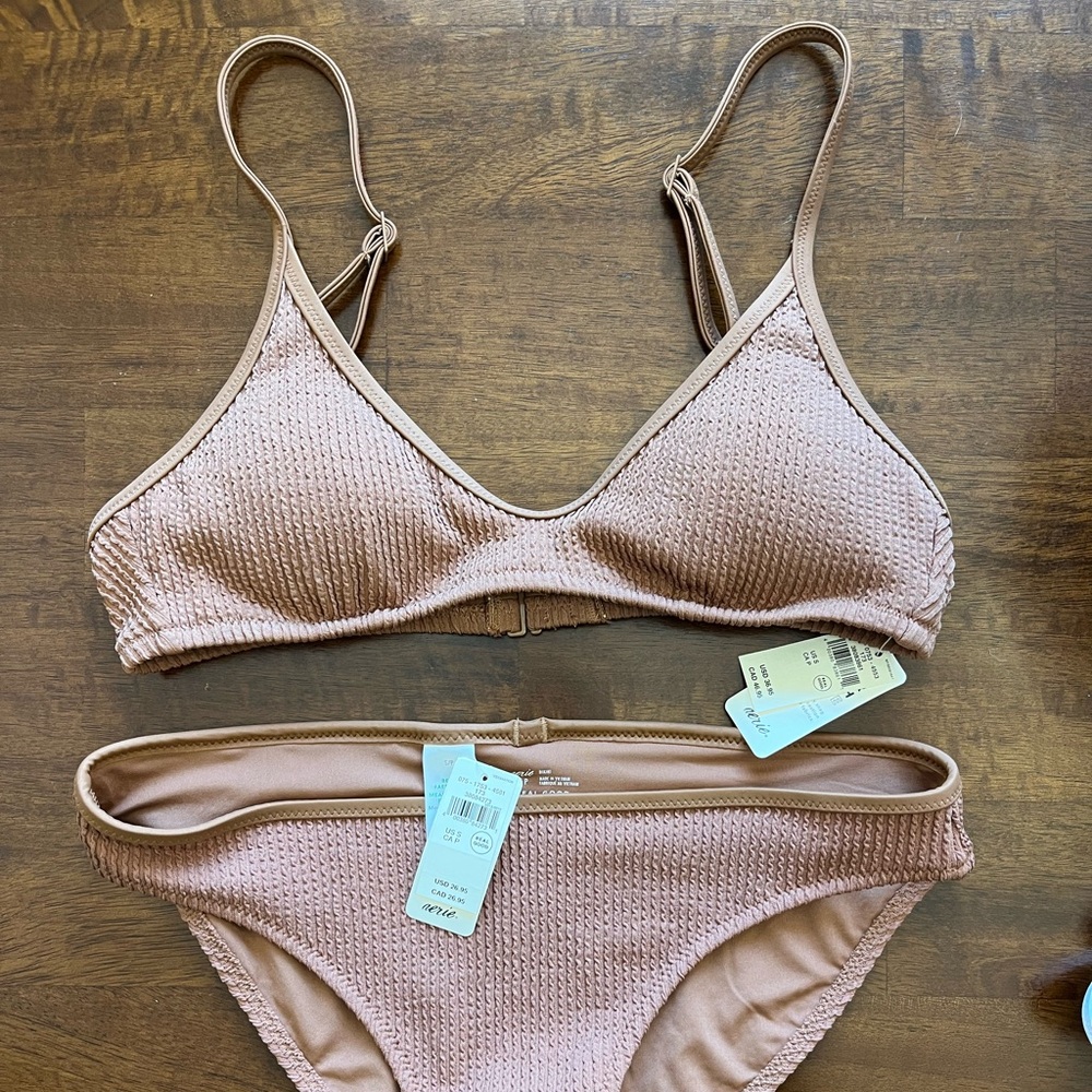 Small Brown Aerie Bikini NWT